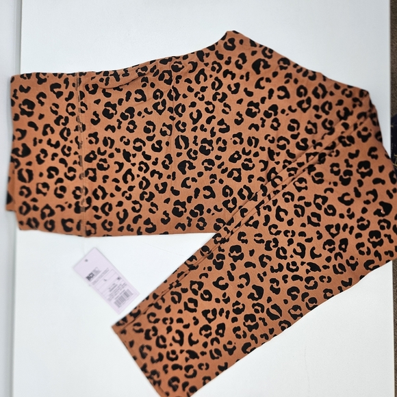 Wild Fable Brown and Black Leopard Print Leggings - Picture 3 of 7